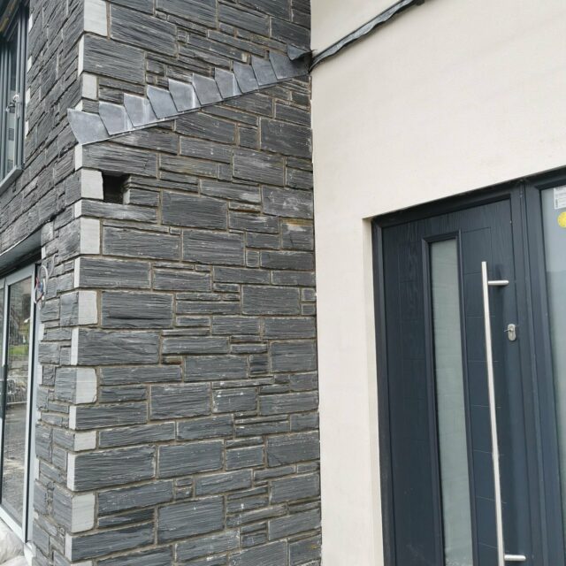 Welsh Slate Pillared Exterior Walling | LLDSlate ltd
